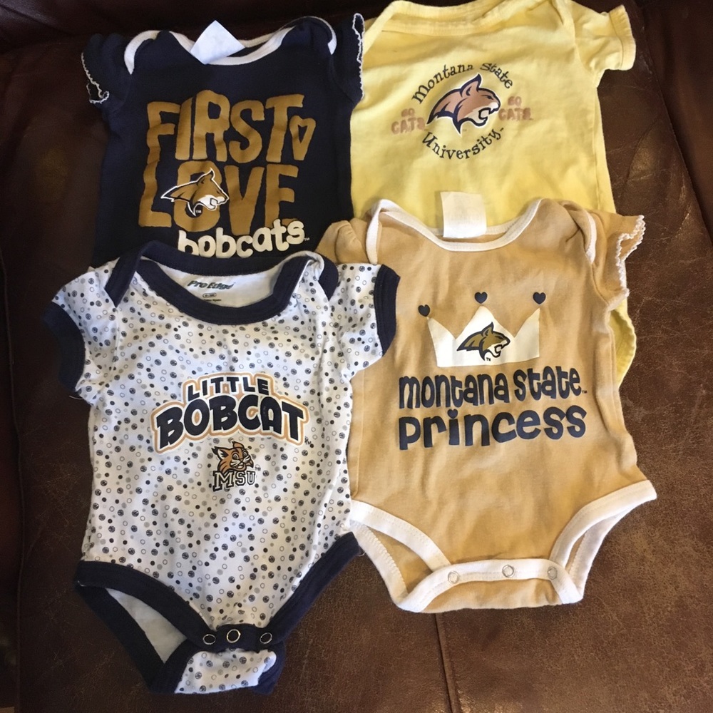 Montana State baby girl onesies